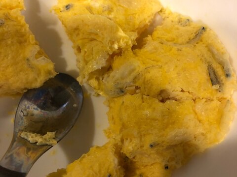 【離乳食後期】レンジでしらす豆腐オムレツ